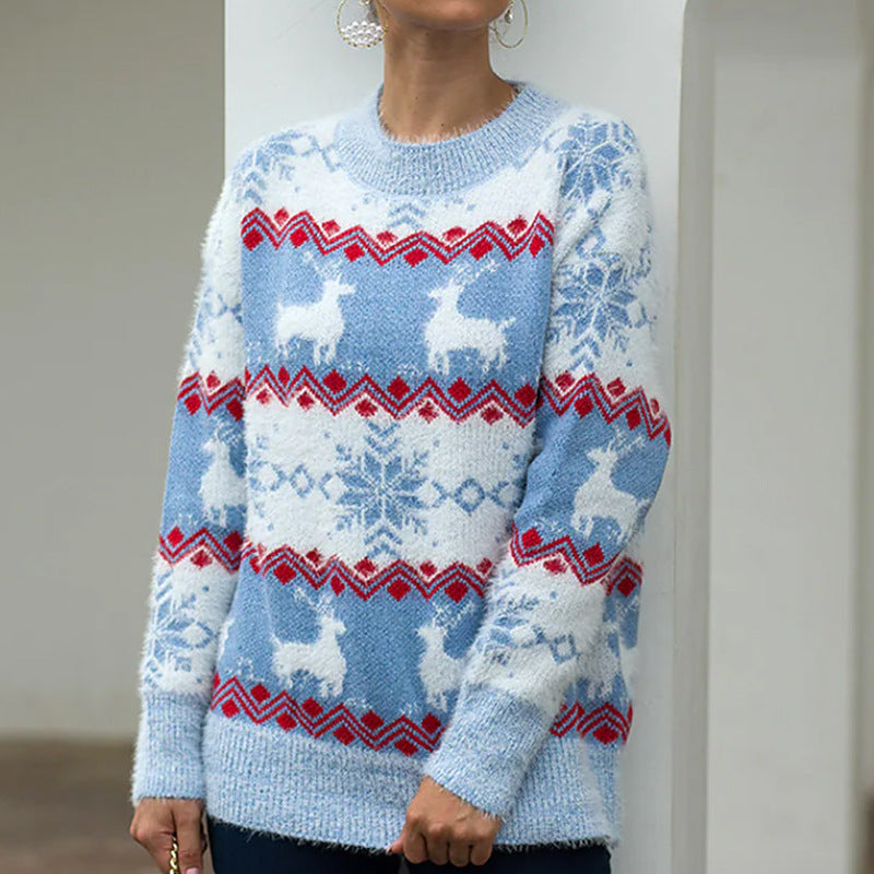 Damen Komfortabler Weihnachtspullover Stalluxe