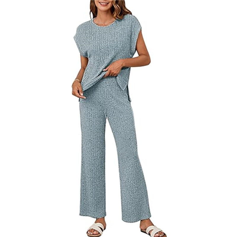 Damen gestrickter Zweiteiler-Anzug Stalluxe