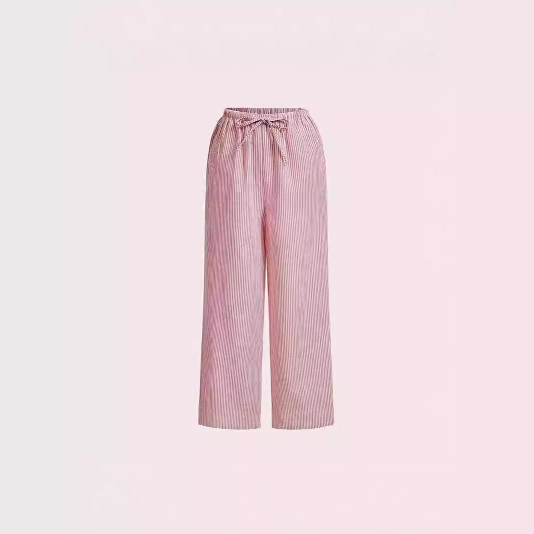 Damen lässige Sommerhose mit seitlichen Taschen und elastischem Bund Stalluxe