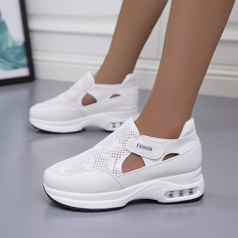 Damen sportliche Laufschuh-Sneaker mit atmungsaktiver Netzstruktur und dämpfendem Fußbett Stalluxe