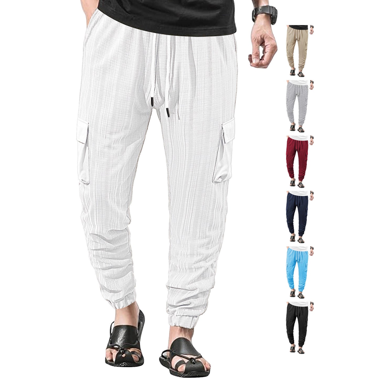Damen Cargo-Hose aus leichtem Stoff Stalluxe