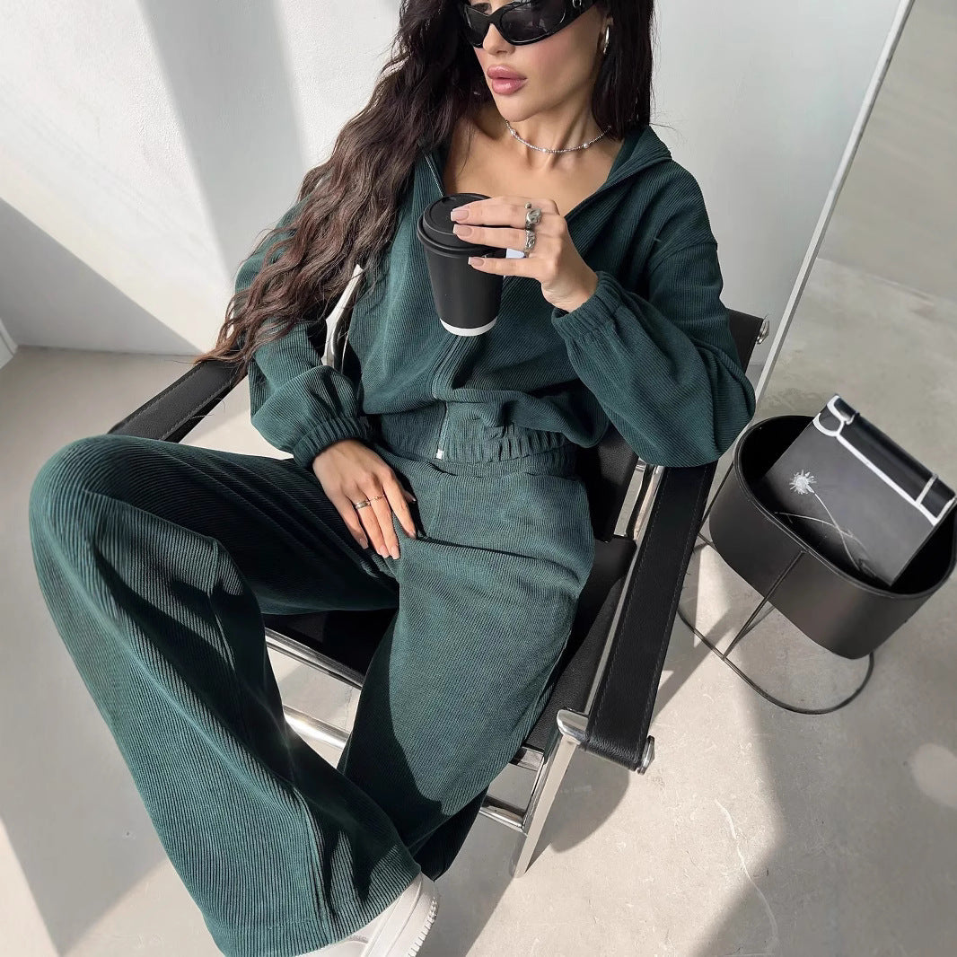 Damen lässige Cropped Hoodie mit strukturierter Oberfläche und elastischem Bund Stalluxe