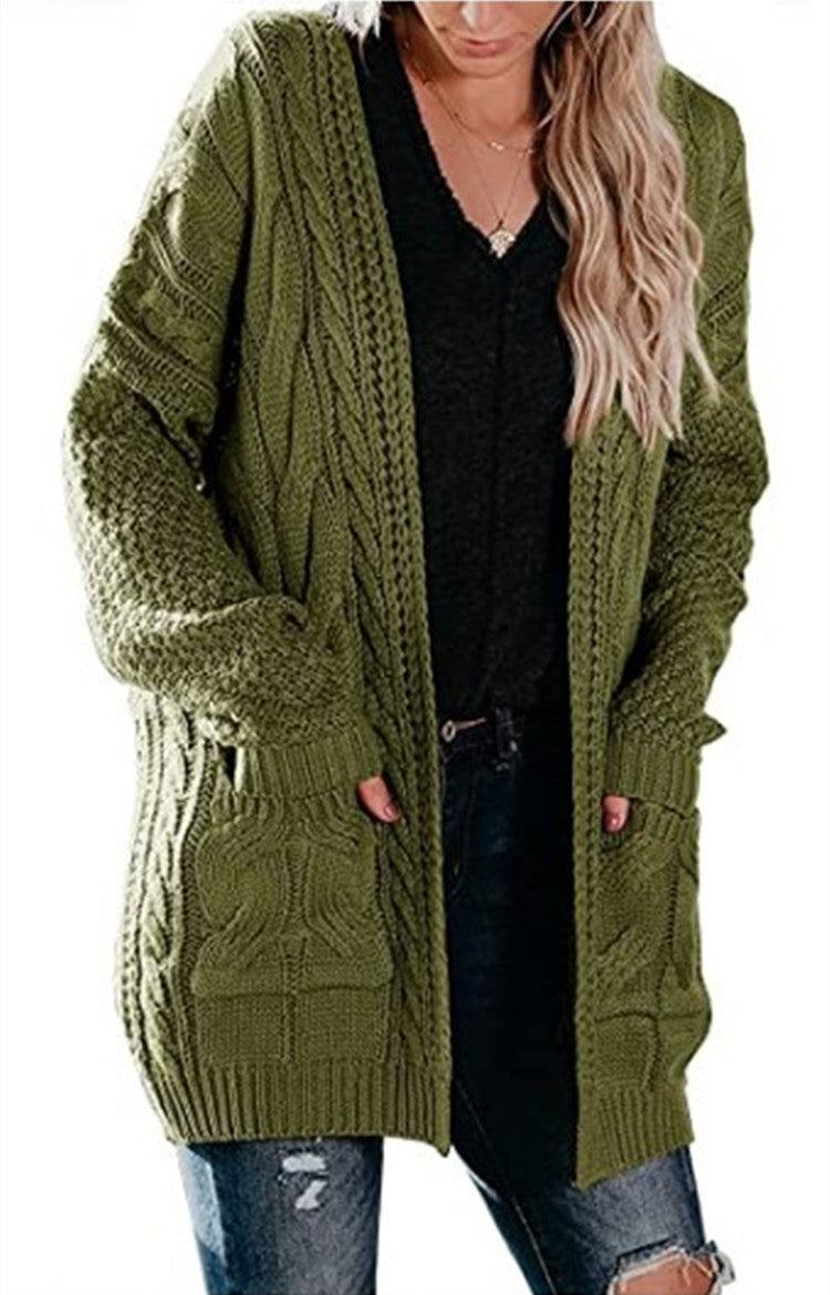 Damen Strickjacke mit Taschen und lässigem Schnitt Stalluxe