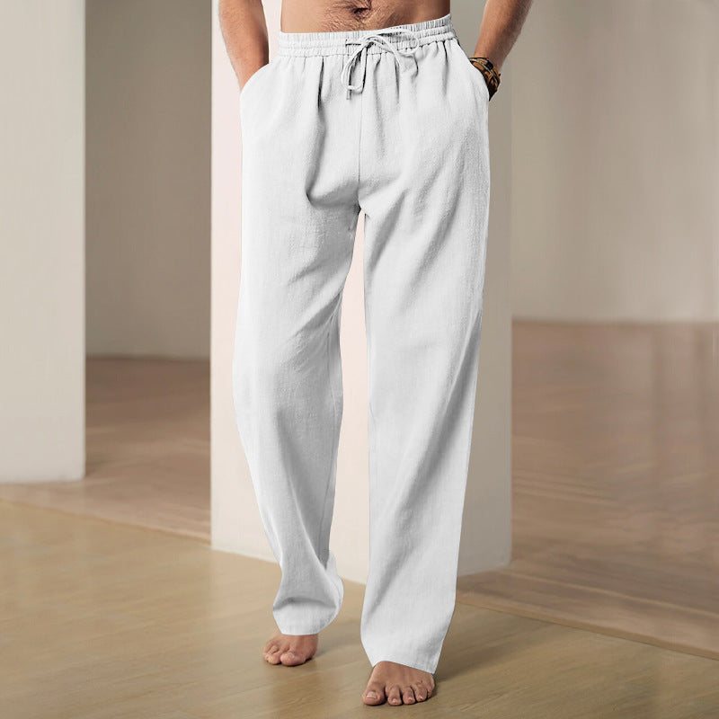 Herren bequeme Freizeithose mit verstellbarem Bund und atmungsaktivem Material Stalluxe