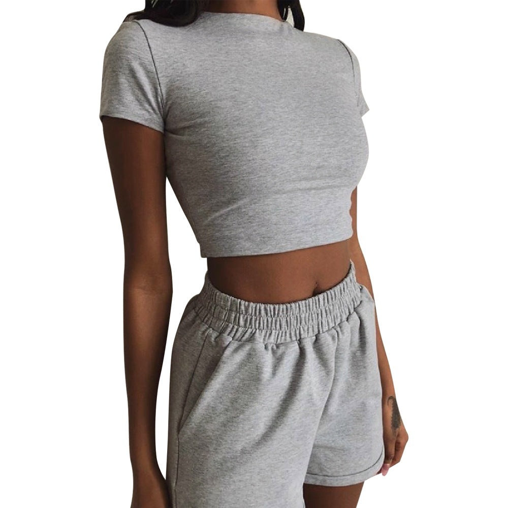 Damen Stilvolles Kurz geschnittenes Activewear-Set Stalluxe