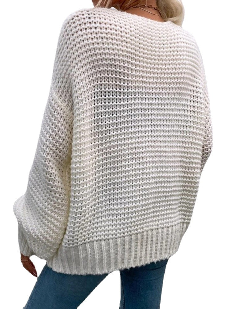 Damen Grobstrick-Cardigan mit tiefen Taschen und lässigem Schnitt Stalluxe