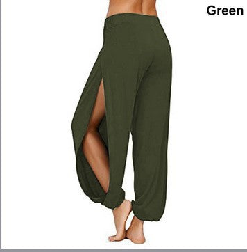 Damen luftige Freizehhose mit seitlichen Schlitzen Stalluxe