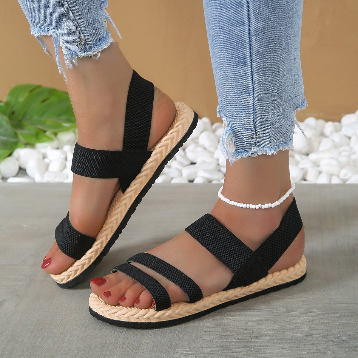 Damen Komfortable Sport-Sandalen mit breiten Riemen und stylischer Sohle Stalluxe