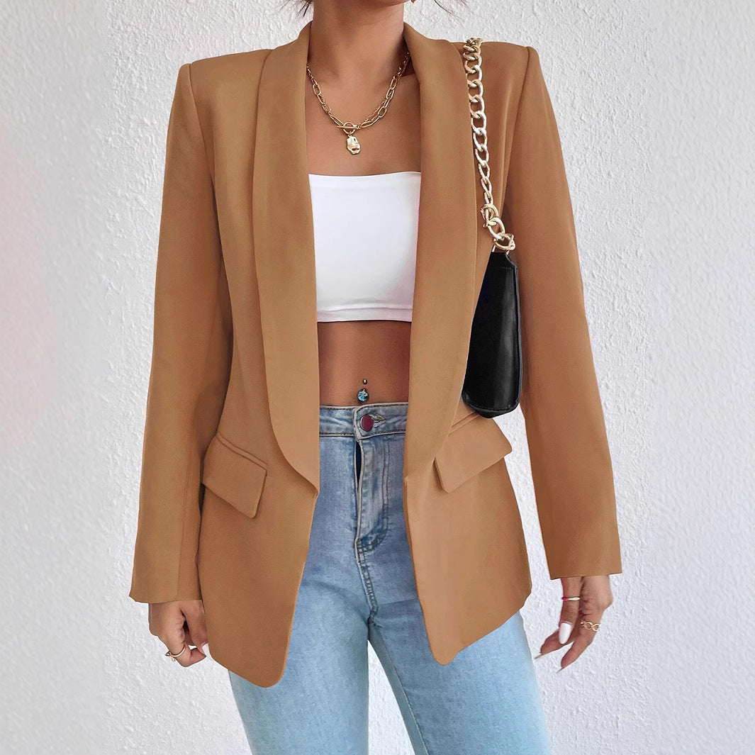 Damen Eleganter Blazer mit lässigem Schnitt und praktischen Taschen Stalluxe