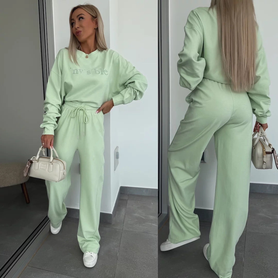 Damen lässiger Sweatsuit mit hohem Bund und hochwertigem Material Stalluxe