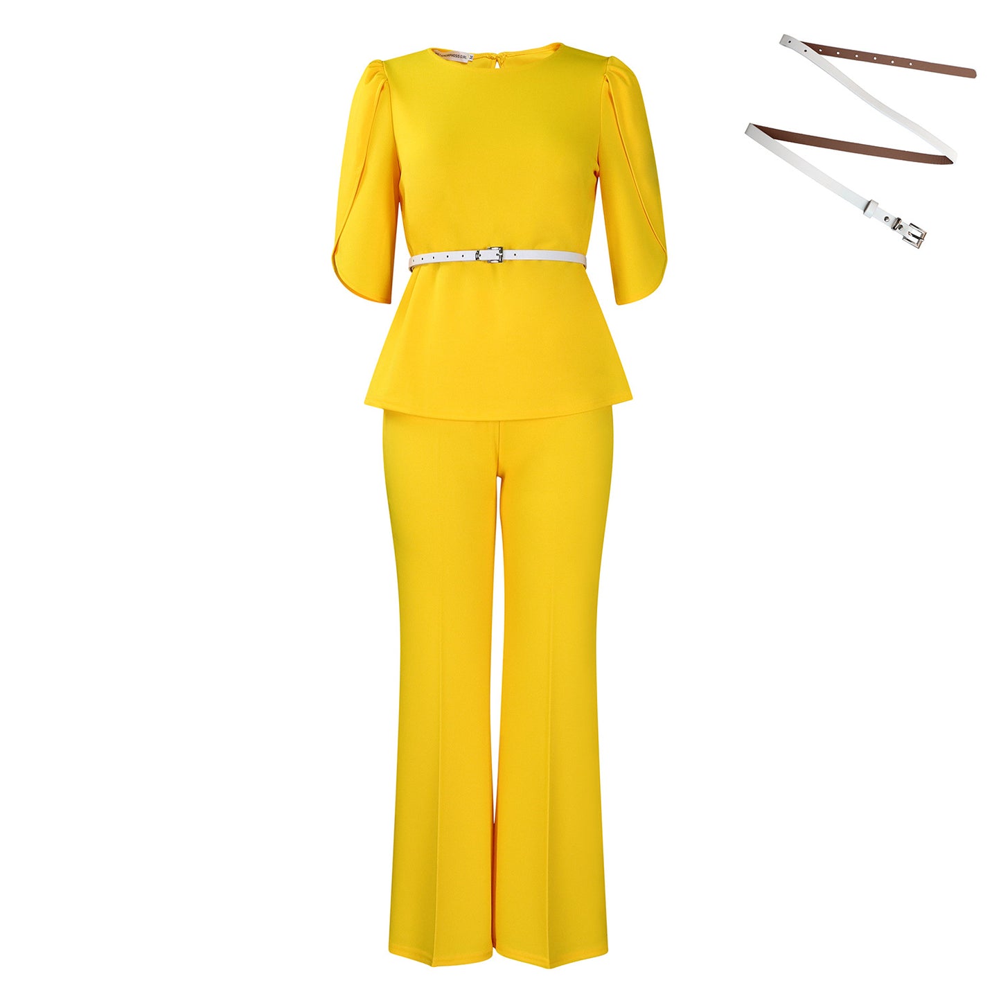 Damen elegante und modische Kombination aus Oberteil und Hose Stalluxe