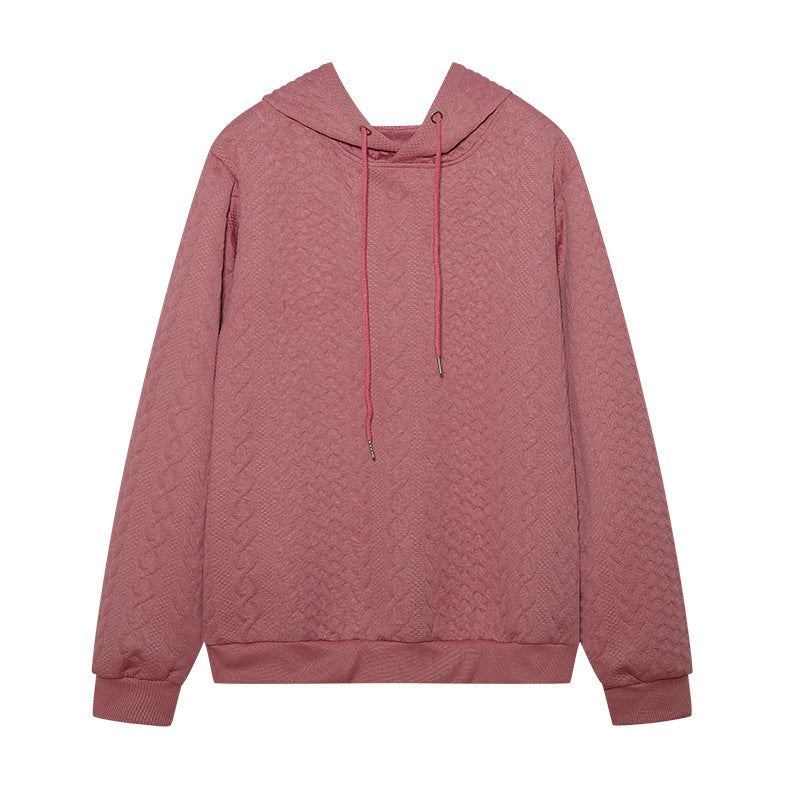 Damen Bequemer Kapuzenpulli mit strukturiertem Design Stalluxe