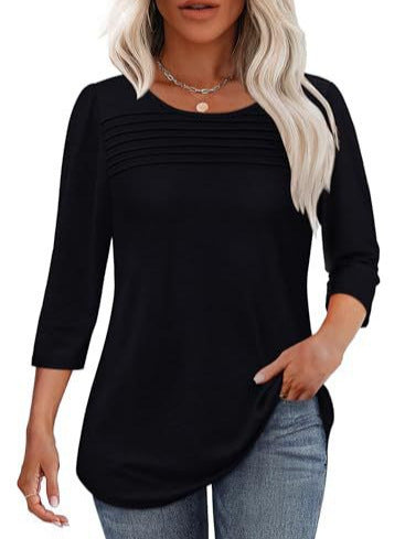 Damen Elegant geschnittenes Oberteil mit gerafften Details Stalluxe