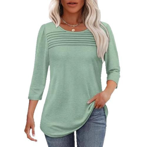 Damen Elegant geschnittenes Oberteil mit gerafften Details Stalluxe