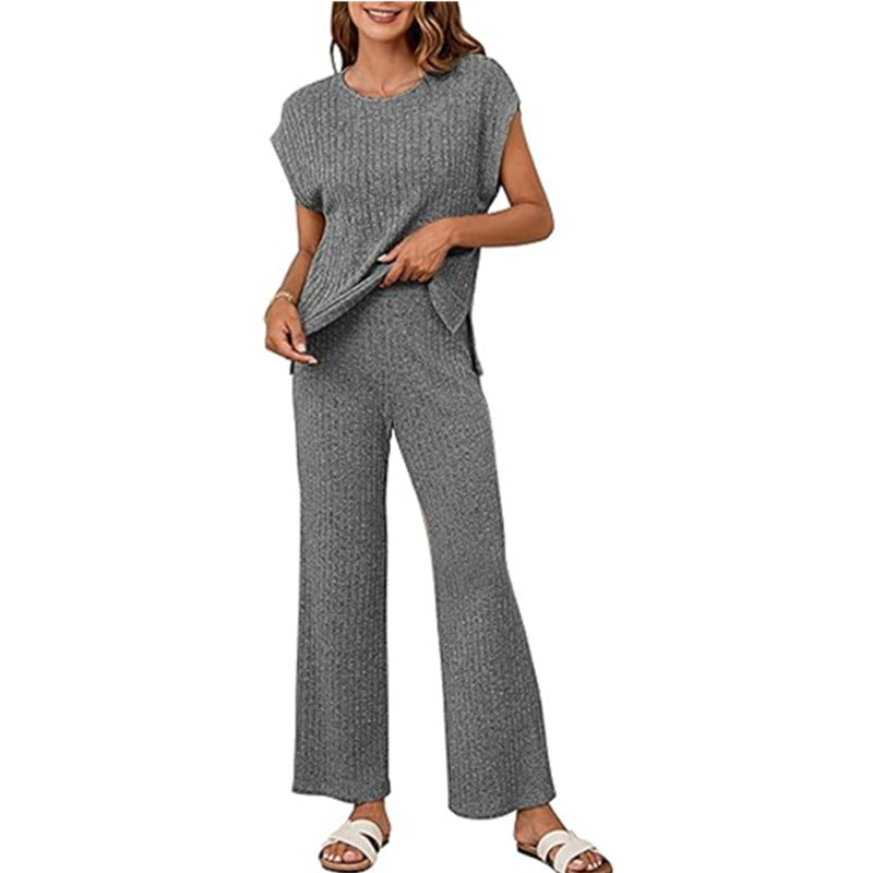 Damen gestrickter Zweiteiler-Anzug Stalluxe