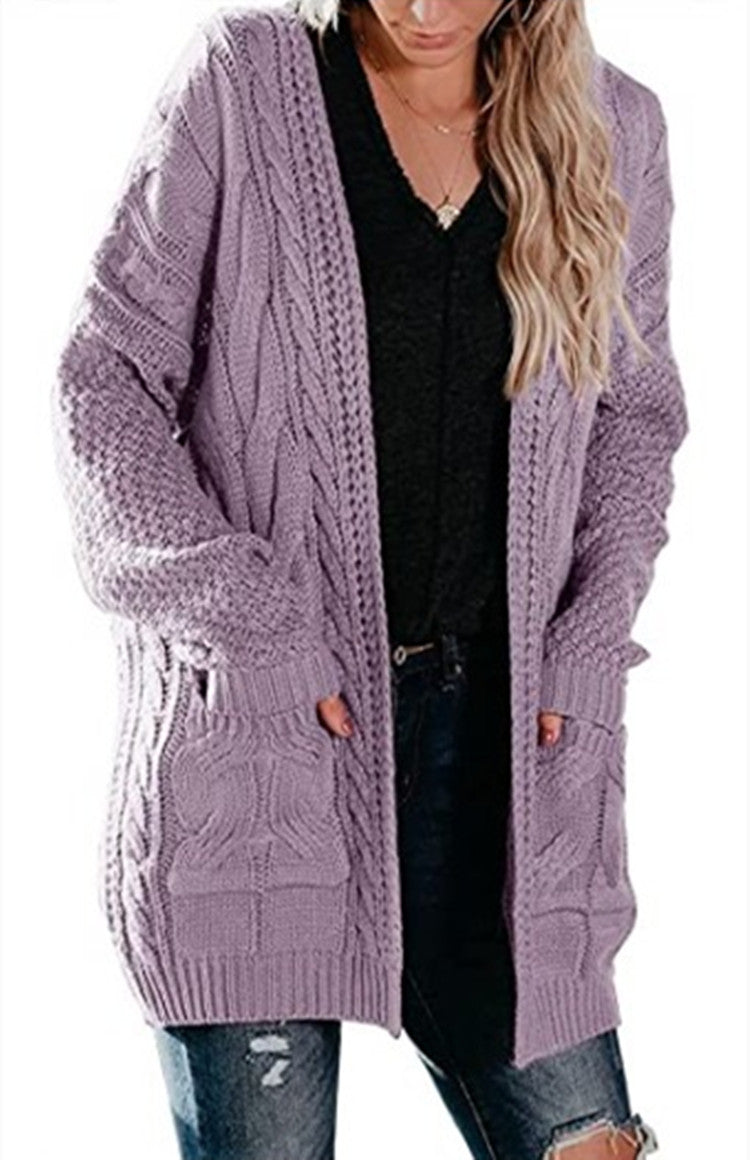 Damen Strickjacke mit Taschen und lässigem Schnitt Stalluxe