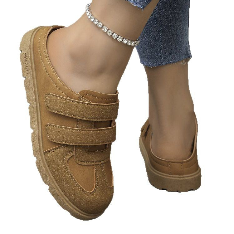 Damen bequeme Clogs mit verstellbaren Klettverschlussriemen und ergonomischem Fußbett Stalluxe