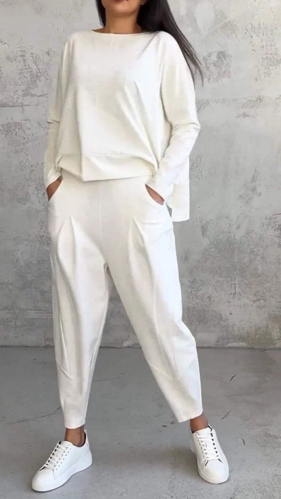 Damen Stilvolles und bequemes Lounge-Set mit weitem Schnitt Stalluxe