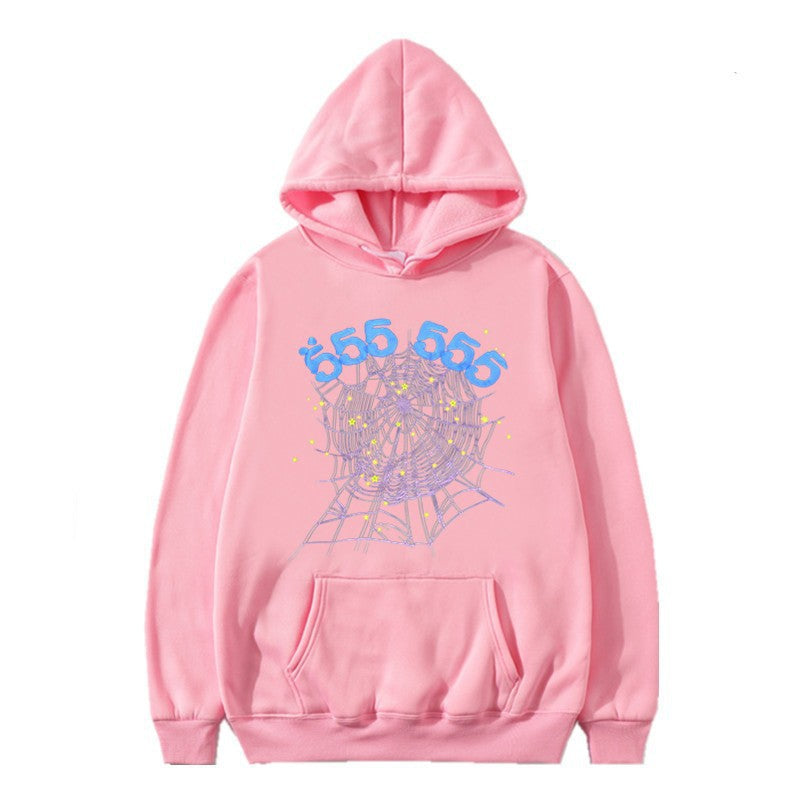Damen Hoodie mit kreativem Spinnennetz-Motiv Stalluxe
