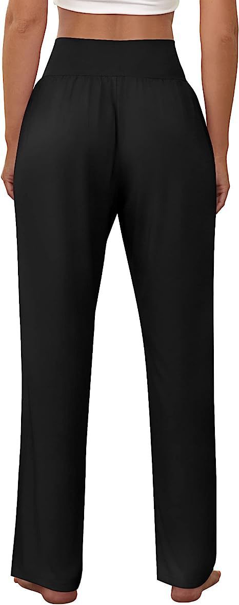 Damen Bequeme Freizeithose mit hohem Bund und seitlichen Taschen Stalluxe
