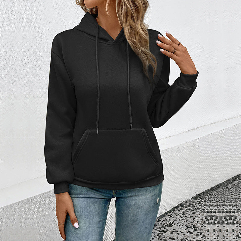 Damen lässiger Kapuzenpullover mit tiefen Taschen und komfortablem Schnitt Stalluxe