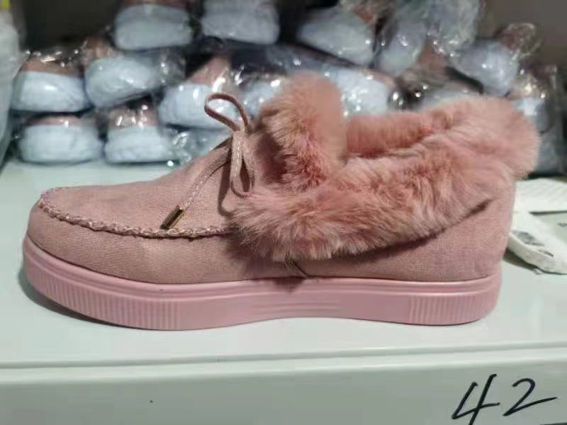 Damen Flauschige Mokassins mit eleganter Fellverzierung Stalluxe