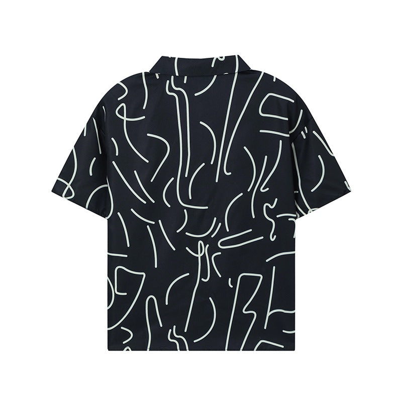 Damen Pyjama-Set mit modernem grafischem Design Stalluxe