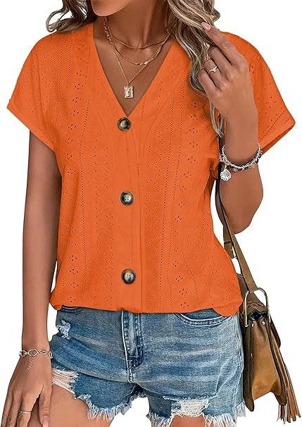 Damen genähte Bluse mit Knopfleiste Stalluxe