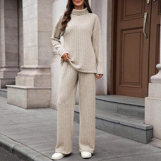 Damen Grobstrick Pullover und Hose Set Stalluxe