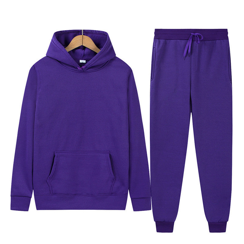 Damen sportliches Hoodie- und Jogginghosen-Set mit elastischem Bund und praktischen Taschen Stalluxe