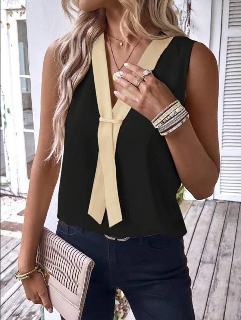 Damen elegante Bluse mit Schnürung Stalluxe