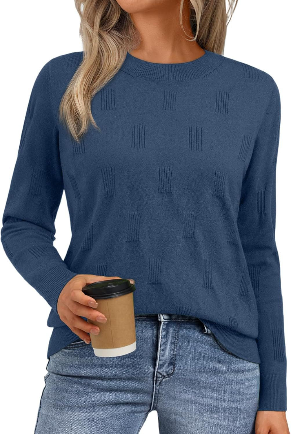 Damen Strickpullover mit strukturiertem Muster Stalluxe