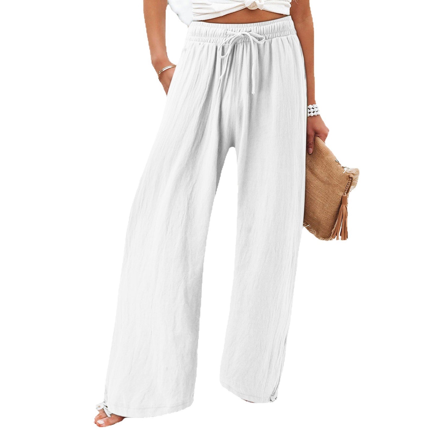 Damenweite und luftig fallende Sommerhose Stalluxe