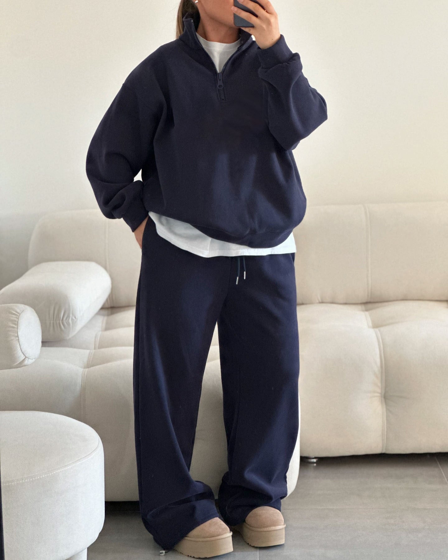 Damen lässiger Hoodie und Jogginghose Stalluxe