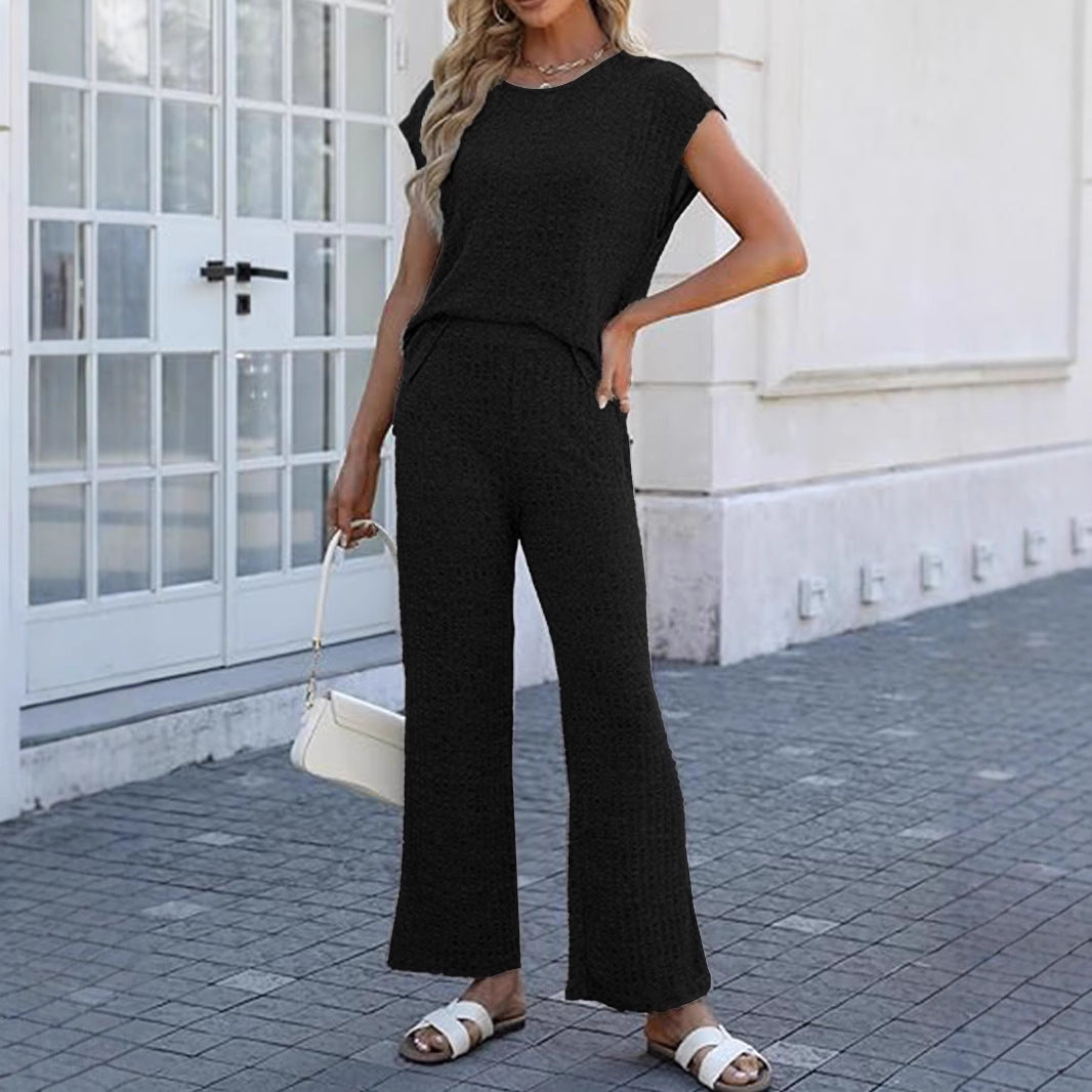 Damen gestrickter Zweiteiler-Anzug Stalluxe