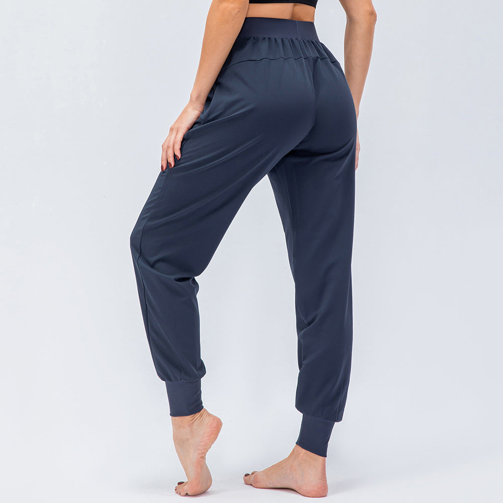 Damen sportive Jogginghose mit verstellbarem Bund und Seitentaschen Stalluxe