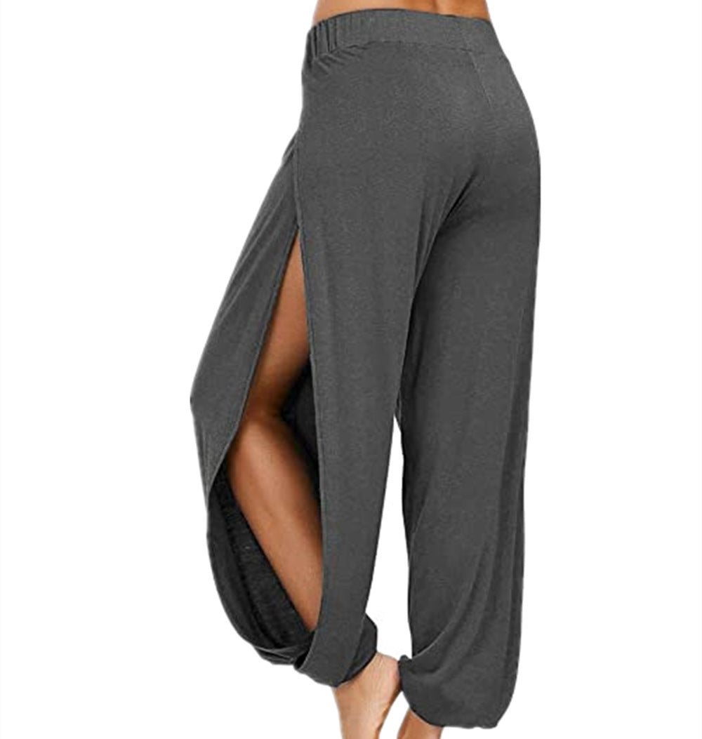 Damen luftige Freizehhose mit seitlichen Schlitzen Stalluxe