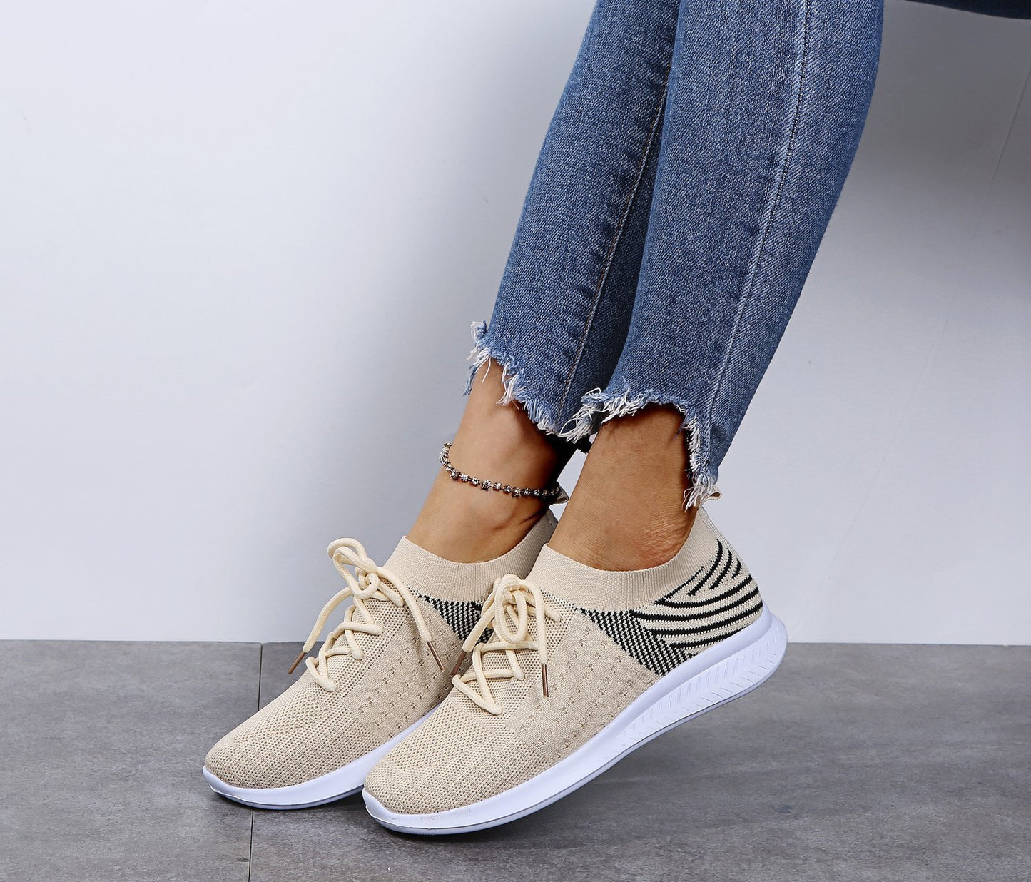 Damen Sportliche Leichtgewicht Sneakers Stalluxe