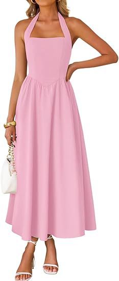 Damen Maxi-Kleid mit trägerlosem Design Stalluxe