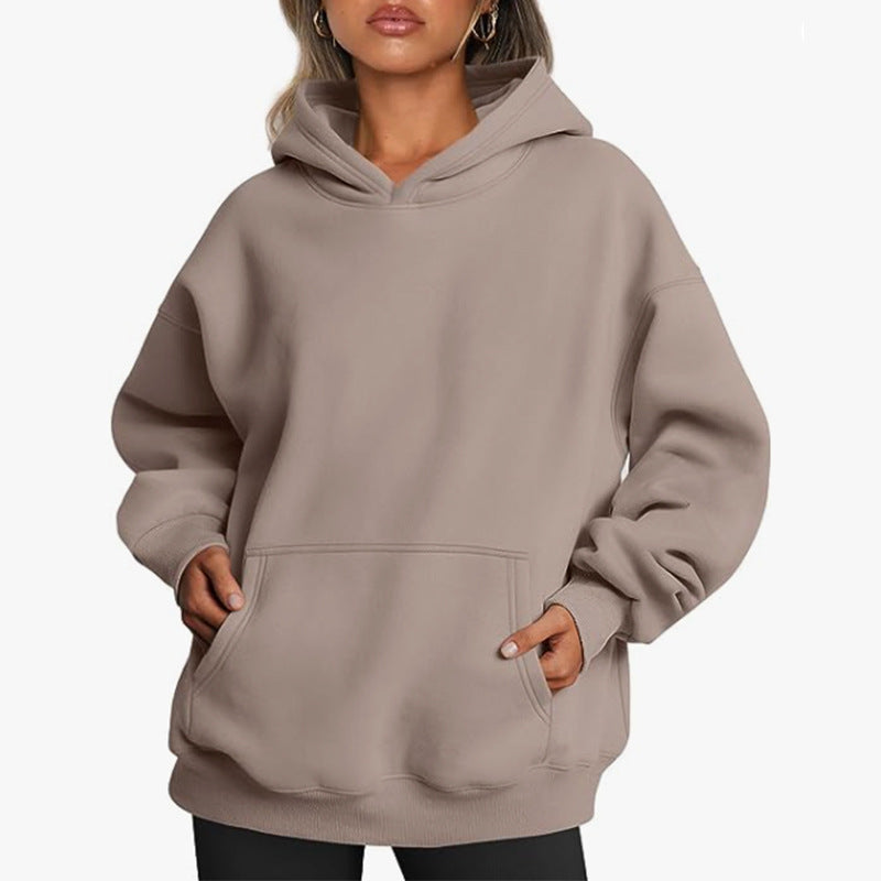 Damen Hoodie mit integriertem Taschen-Design und weichem Innenfutter Stalluxe