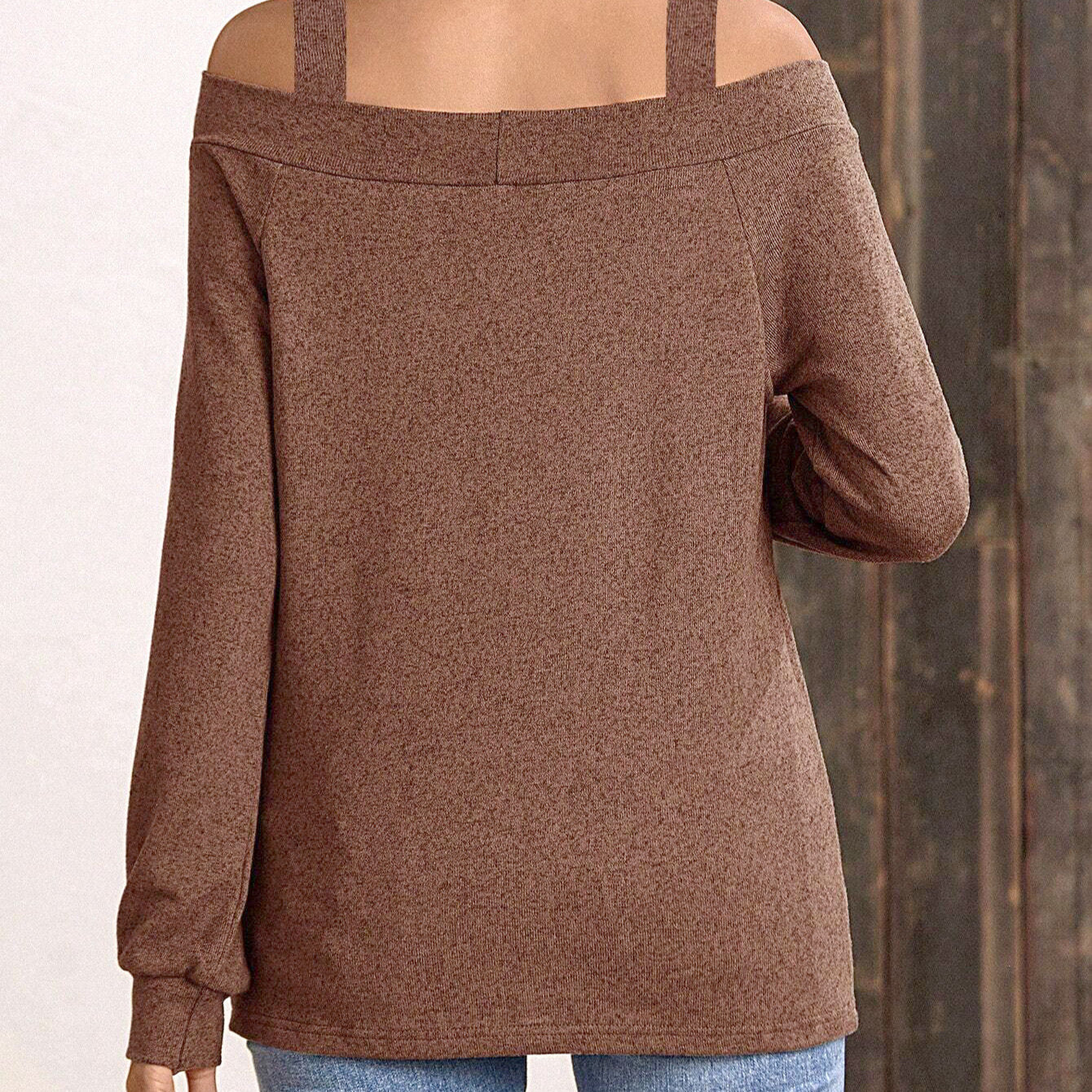 Damen Pulli mit Off-Shoulder-Ausschnitt und gemütlichem Schnitt Stalluxe