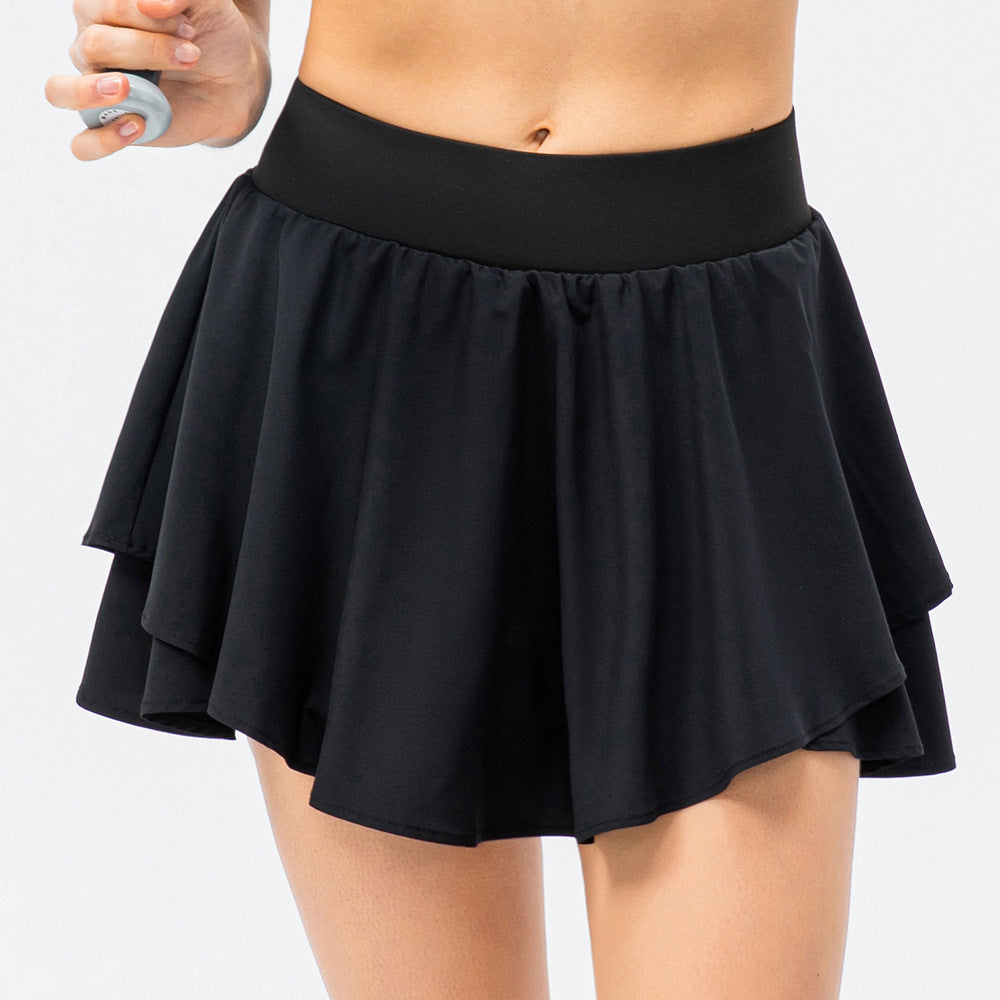 Damen Sportlicher Skort mit integrierter Shorts und Übergangsschicht Stalluxe
