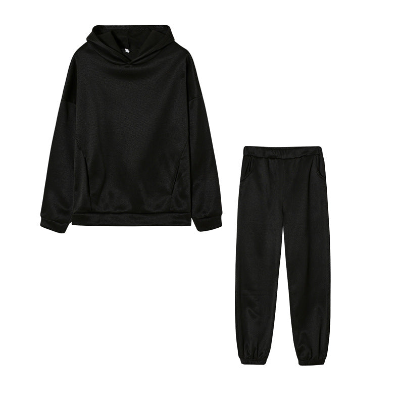 Damen bequeme Hoodie- und Jogginghose-Kombination Stalluxe