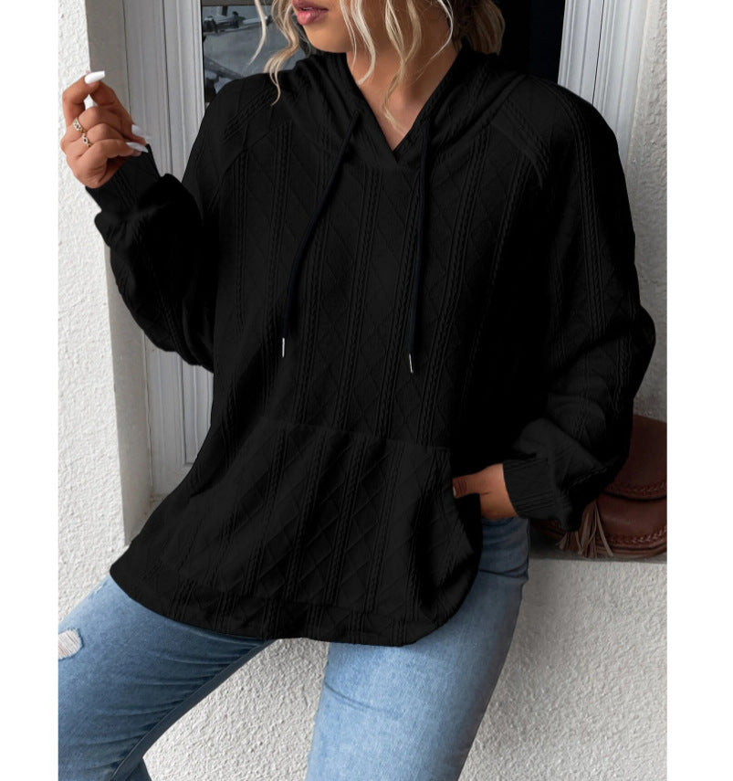 Damen Relaxed Fit Kapuzenpullover mit strukturiertem Design Stalluxe