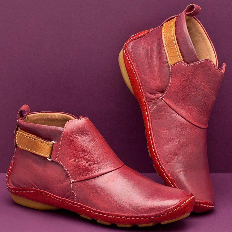Damen modische Stiefel mit seitlichem Elastik und komfortabler Sohle Stalluxe