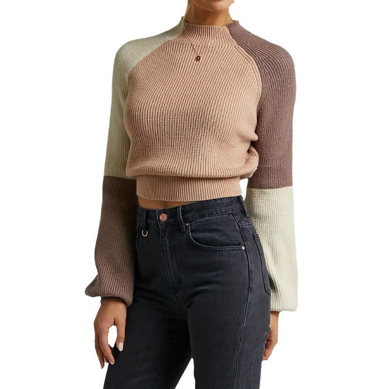 Damen Pullover mit einzigartigem Strukturstrick und voluminösen Ärmeln Stalluxe