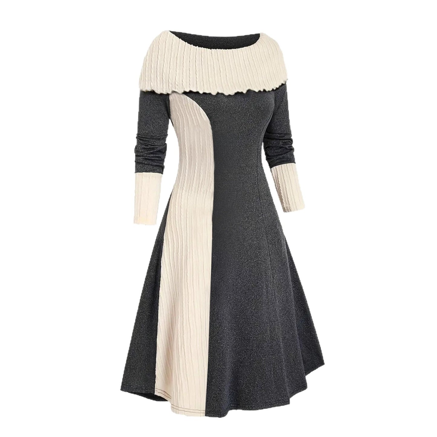 Damen Midikleid mit einzigartigem Rüschendesign und figurbetontem Schnitt Stalluxe