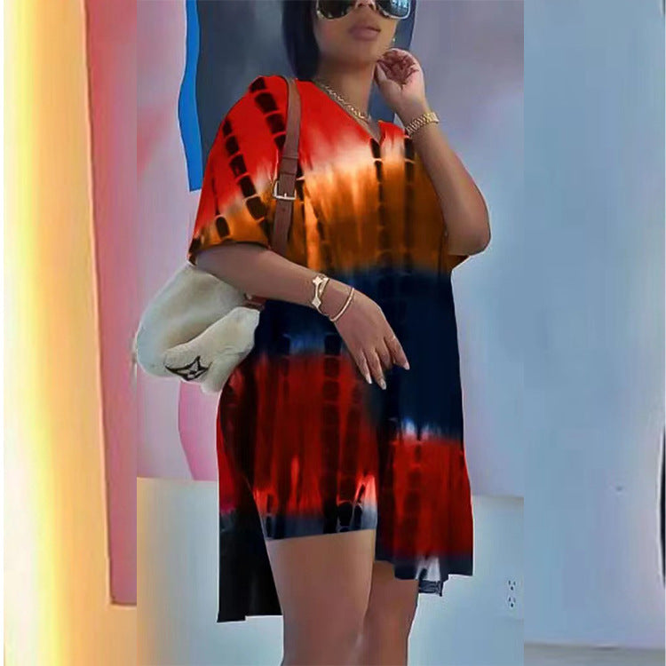Damen lässiges Sommerkleid im einzigartigen Batikdesign Stalluxe