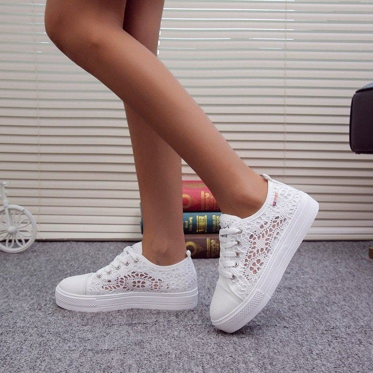 Damen Atmungsaktive Sneakers mit eleganter Netzstruktur Stalluxe