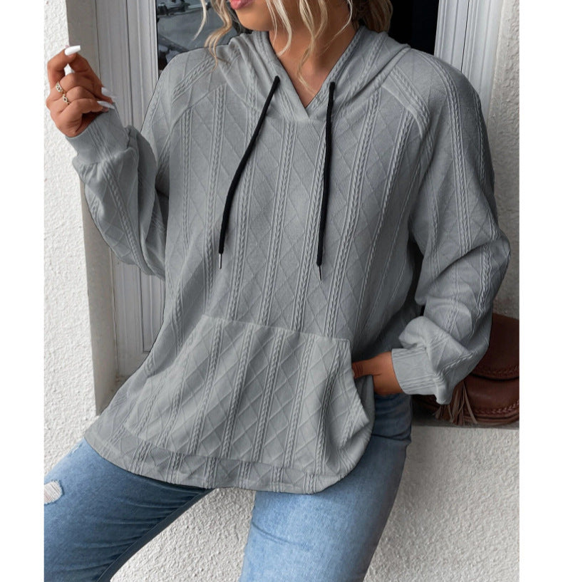 Damen Relaxed Fit Kapuzenpullover mit strukturiertem Design Stalluxe